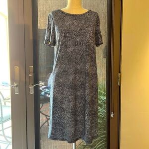 Michael Kors silky polyester Black & White dress